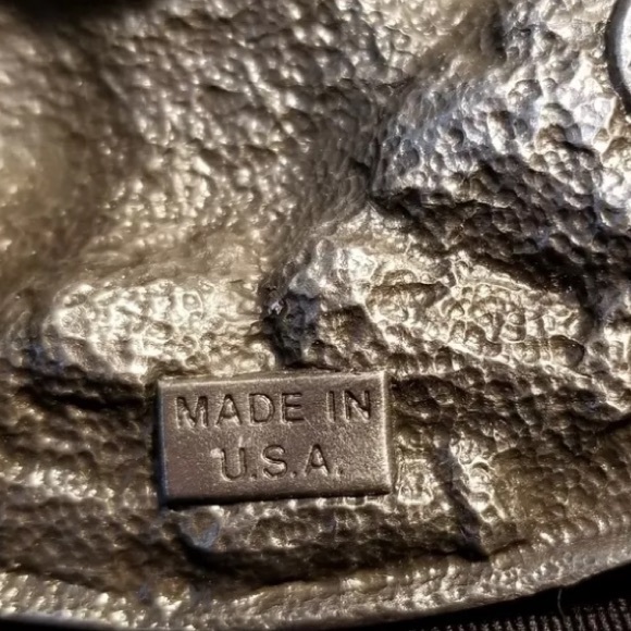 vintage Pewter belt buckle made by Bergamot Brass Works in 1984. - Picture 7 of 8